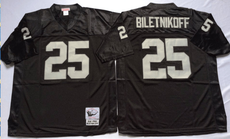Fred Biletnikoff Las Vegas Raiders black Throwback jersey