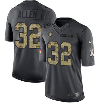 Marcus Allen Las Vegas Raiders black Salute To Service jersey