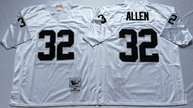 Marcus Allen Las Vegas Raiders white Throwback jersey