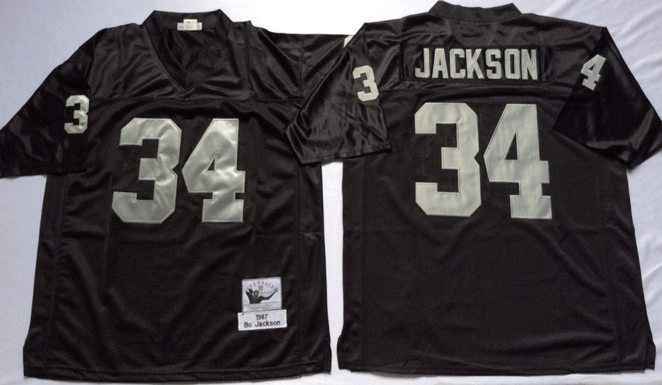 Bo Jackson Las Vegas Raiders black Throwback jersey