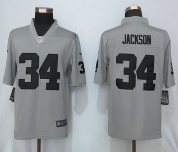 Bo Jackson Las Vegas Raiders gray Inverted Legend jersey