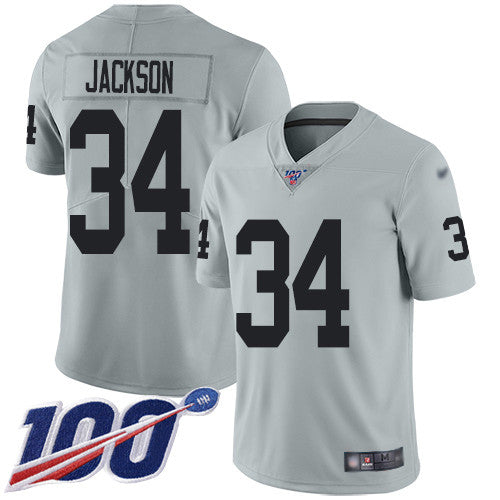 Bo Jackson Las Vegas Raiders silver Inverted Legend jersey
