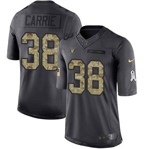 T.J. Carrie Las Vegas Raiders black Salute To Service jersey