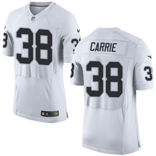 T.J. Carrie Las Vegas Raiders white Elite jersey