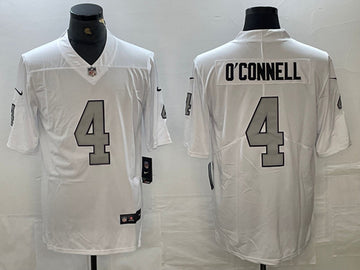 Aidan O'Connell Las Vegas Raiders white Color Rush jersey