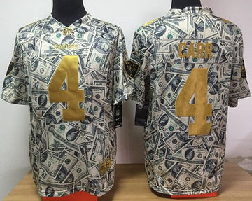 Derek Carr Dollar Las Vegas Raiders Elite jersey