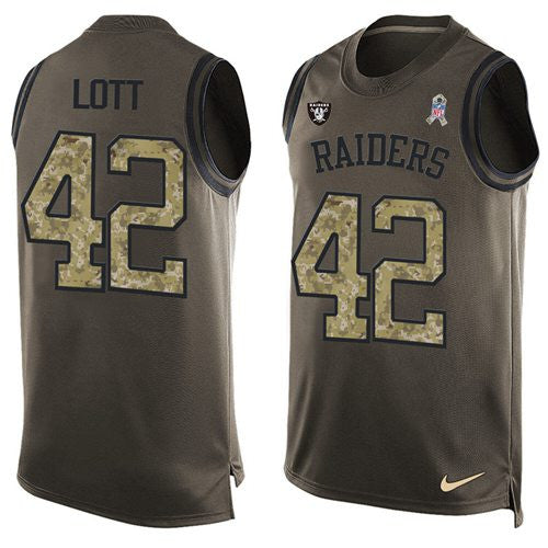 Ronnie Lott Las Vegas Raiders green Salute To Service jersey