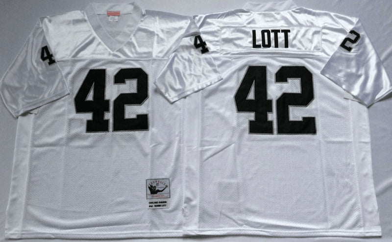 Ronnie Lott Las Vegas Raiders white Throwback jersey