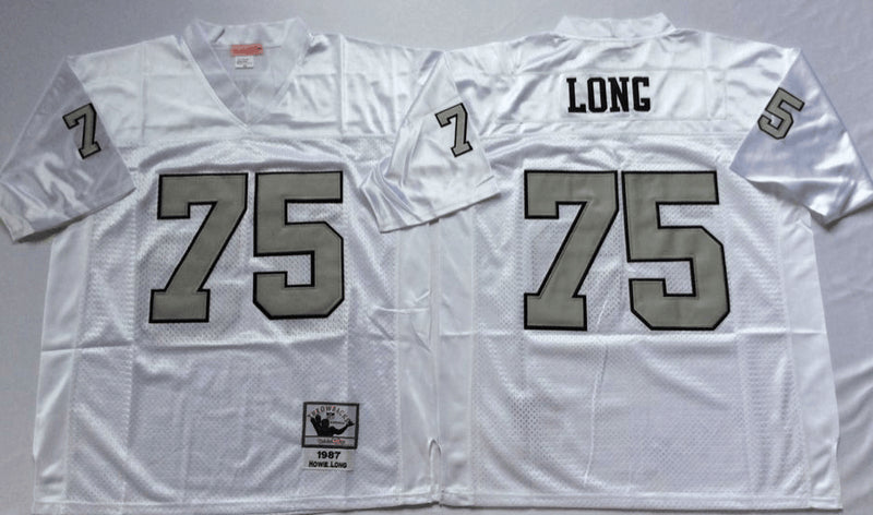 Howie Long Las Vegas Raiders white Throwback jersey