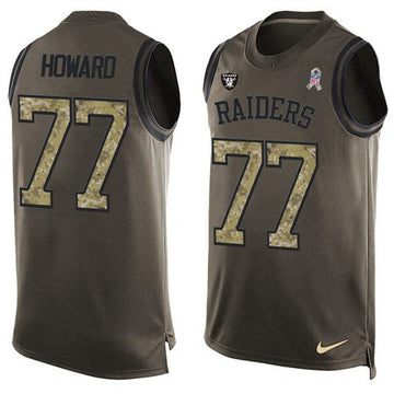 Austin Howard Las Vegas Raiders green Salute To Service jersey