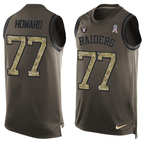 Austin Howard Las Vegas Raiders green Salute To Service jersey