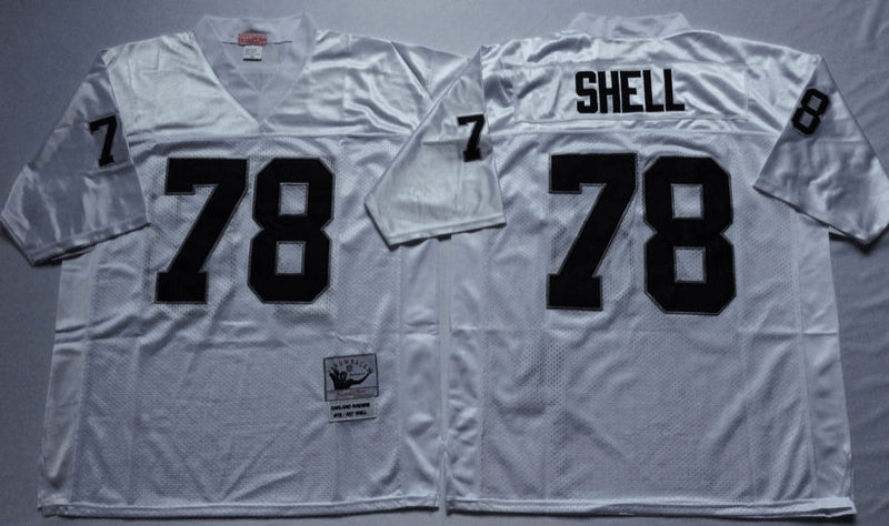 Art Shell Las Vegas Raiders white Throwback jersey