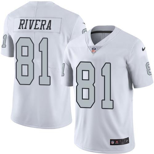 Mychal Rivera Las Vegas Raiders white Limited jersey
