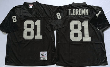 Tim Brown Las Vegas Raiders black Throwback jersey