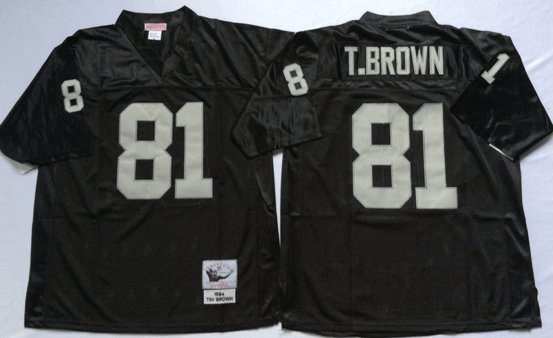 Tim Brown Las Vegas Raiders black Throwback jersey