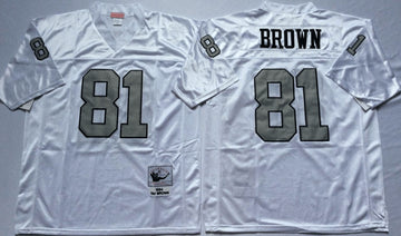 Tim Brown Las Vegas Raiders white Throwback jersey