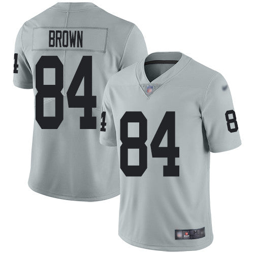 Antonio Brown Las Vegas Raiders silver Inverted Legend jersey