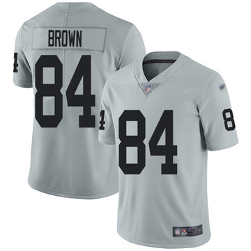 Antonio Brown Las Vegas Raiders silver Inverted Legend jersey