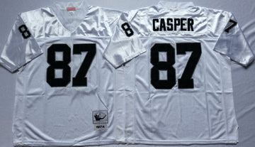 Dave Casper Las Vegas Raiders white Throwback jersey