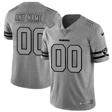 Custom Las Vegas Raiders gray Vapor jersey