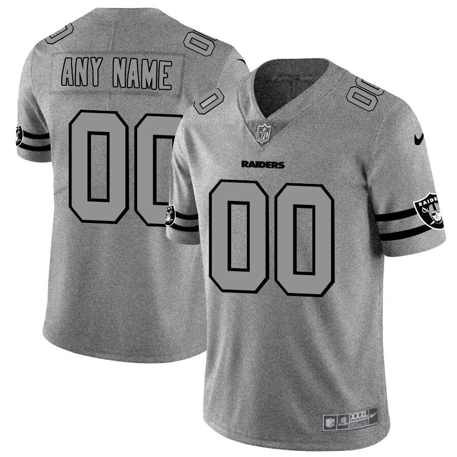 Custom Las Vegas Raiders gray Vapor jersey