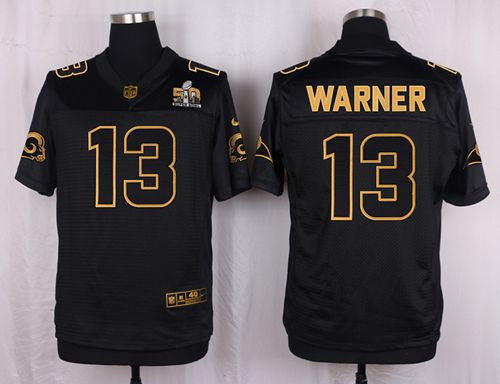 Kurt Warner Los Angeles Rams black Pro Line jersey