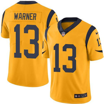 Kurt Warner Los Angeles Rams gold Limited jersey