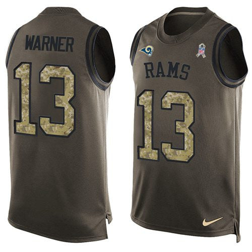 Kurt Warner Los Angeles Rams green Salute To Service jersey