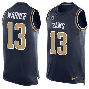 Kurt Warner Los Angeles Rams navy Limited jersey