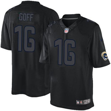 Jared Goff Los Angeles Rams black Limited jersey