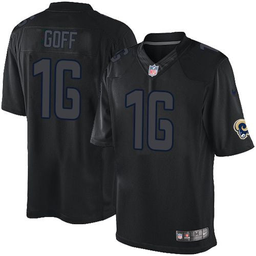 Jared Goff Los Angeles Rams black Limited jersey