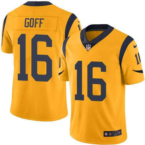 Jared Goff Los Angeles Rams gold Limited jersey