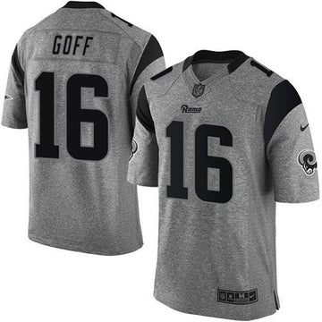 Jared Goff Los Angeles Rams gray Limited jersey