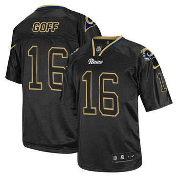 Jared Goff Los Angeles Rams black Elite jersey