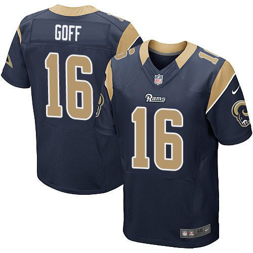 Jared Goff Los Angeles Rams navy Elite jersey