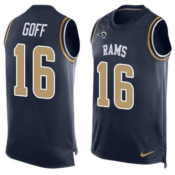Jared Goff Los Angeles Rams navy Limited jersey