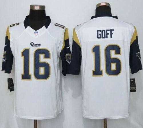 Jared Goff Los Angeles Rams white Limited jersey