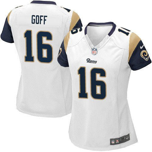 Jared Goff Los Angeles Rams white Elite jersey
