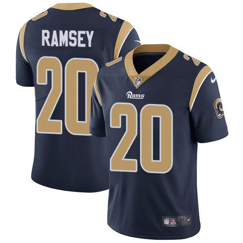 Jalen Ramsey Los Angeles Rams navy Vapor jersey