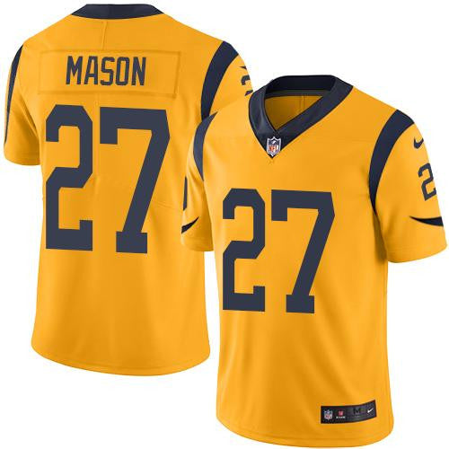Tre Mason Los Angeles Rams gold Limited jersey