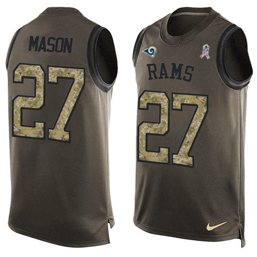 Tre Mason Los Angeles Rams green Salute To Service jersey