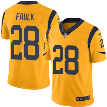 Marshall Faulk Los Angeles Rams gold Limited jersey
