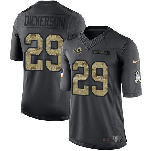 Eric Dickerson Los Angeles Rams black Salute To Service jersey
