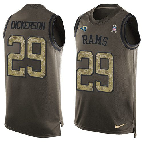 Eric Dickerson Los Angeles Rams green Salute To Service jersey