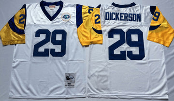 Eric Dickerson Los Angeles Rams white Throwback jersey