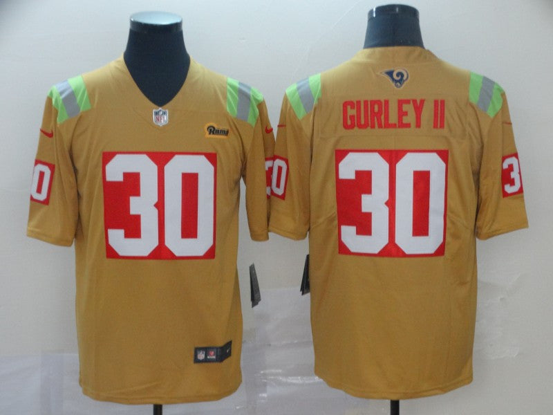 Todd Gurley II Los Angeles Rams gold Vapor jersey