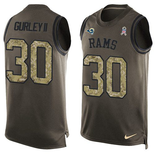 Todd Gurley II Los Angeles Rams green Salute To Service jersey