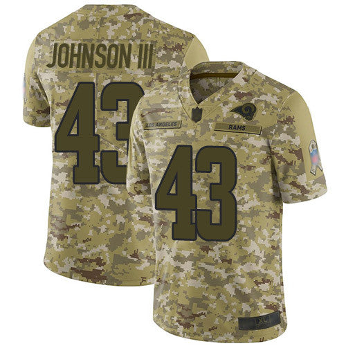 John Johnson III Los Angeles Rams camo Salute To Service jersey