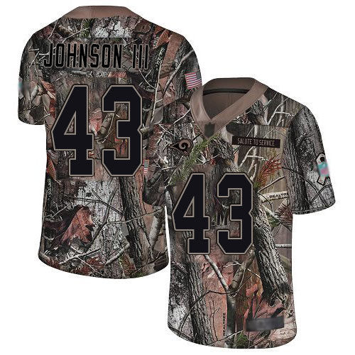 John Johnson III Los Angeles Rams camo Limited jersey