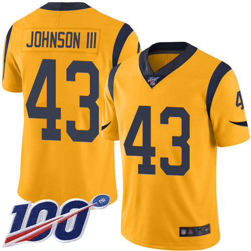 John Johnson III Los Angeles Rams gold Limited jersey